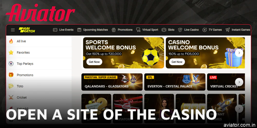 Head over to the casino's official site to access the free version of Aviator.