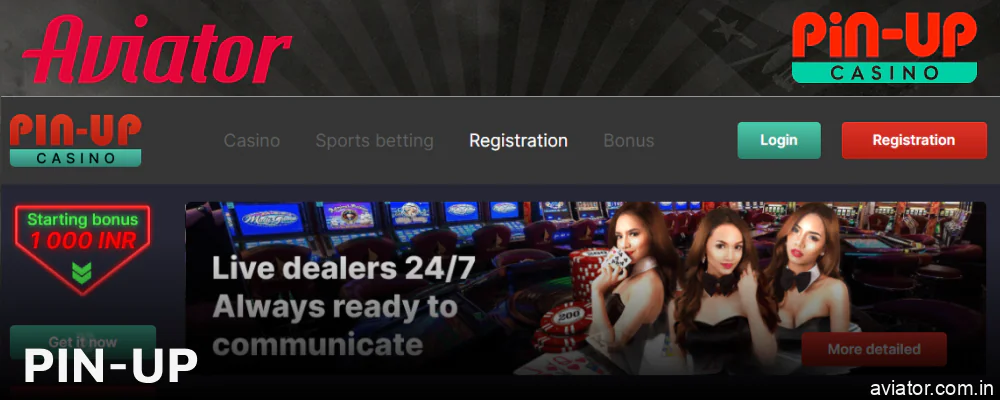 Joining Pin-Up Casino to play Aviator in India