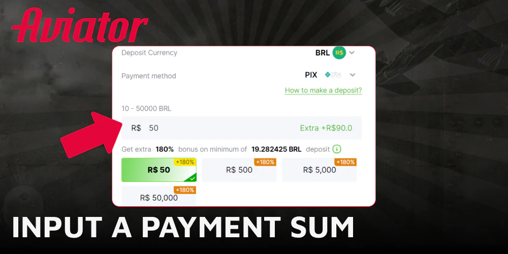 Specify the amount of money you want to allocate for playing Aviator