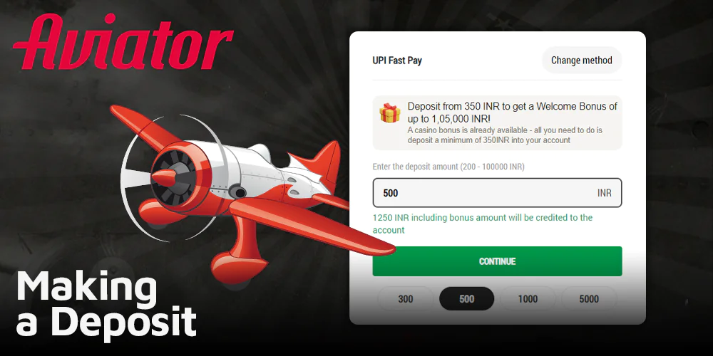 Fund your Parimatch account to dive into the Aviator game