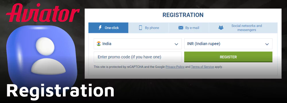 Registration for 1xbet Aviator Online