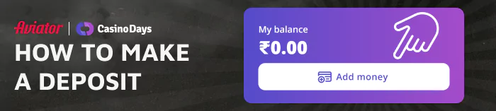 A detailed guide on how to fund your Casino Days Aviator account