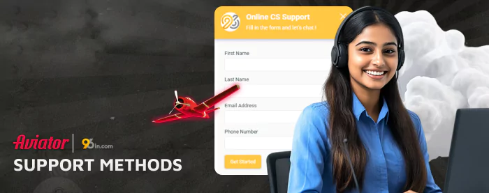 Players from India have two primary ways to get in touch with the 96in Casino support team: via email or the live chat feature.