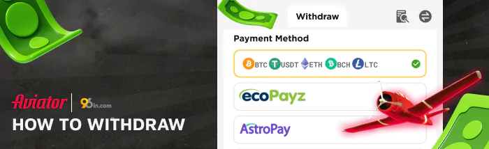 How to Withdraw Your Winnings from 96in Aviator India