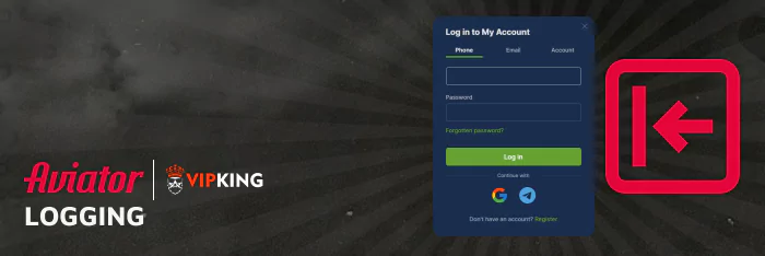 First Step to Gameplay: Logging into your VipKing Account